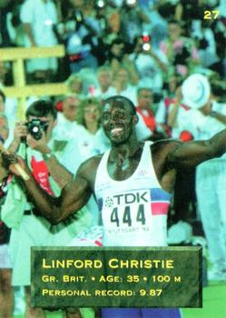 1995 Gothenburg World Track Stars #27 Linford Christie Back